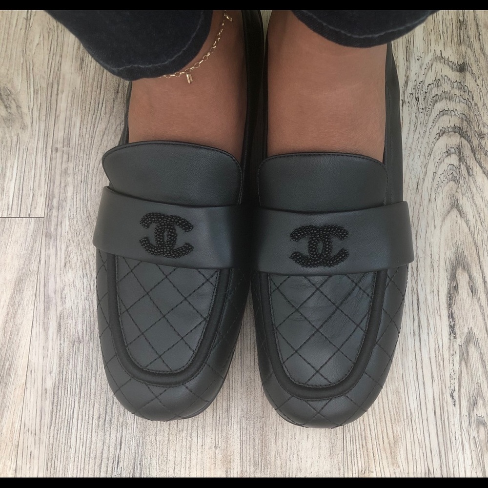Chanel moccasins from spring 2019 line. Like new!